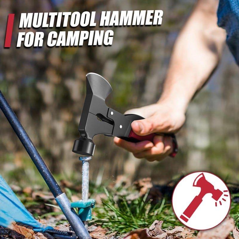 MANWALD 15 in 1 Multitool Axe Hatchet, Christmas Stocking Stuffers for Men Adults, Camping Accessories Survival Gear, Multi Tool for Camping Hiking Survival, Cool Gadgets Gifts for Men,Husband, Boyfriends - Image 5
